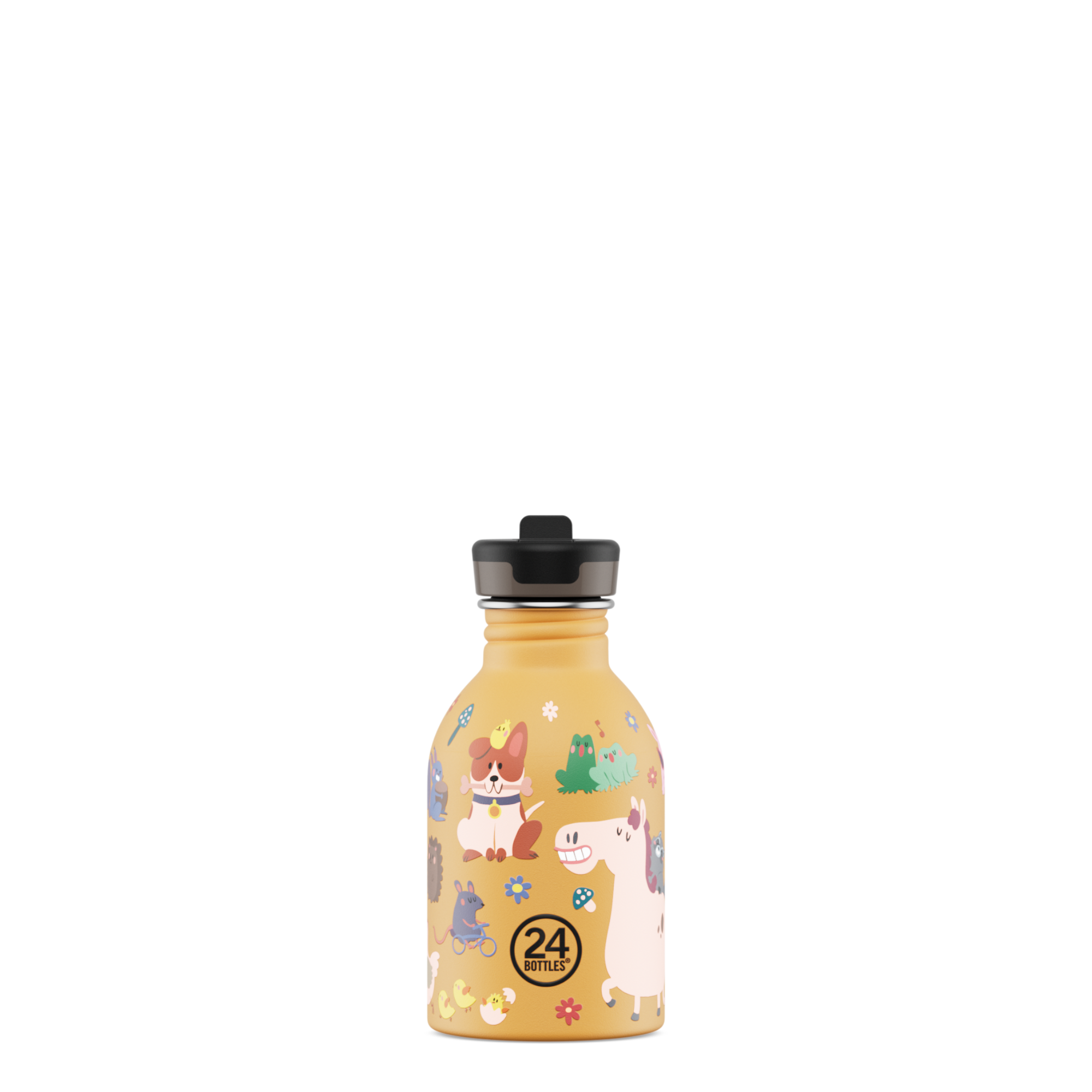 24bottles-kids-bottle-kinderflasche-farm-friends-250-ml-strohhalm image 1