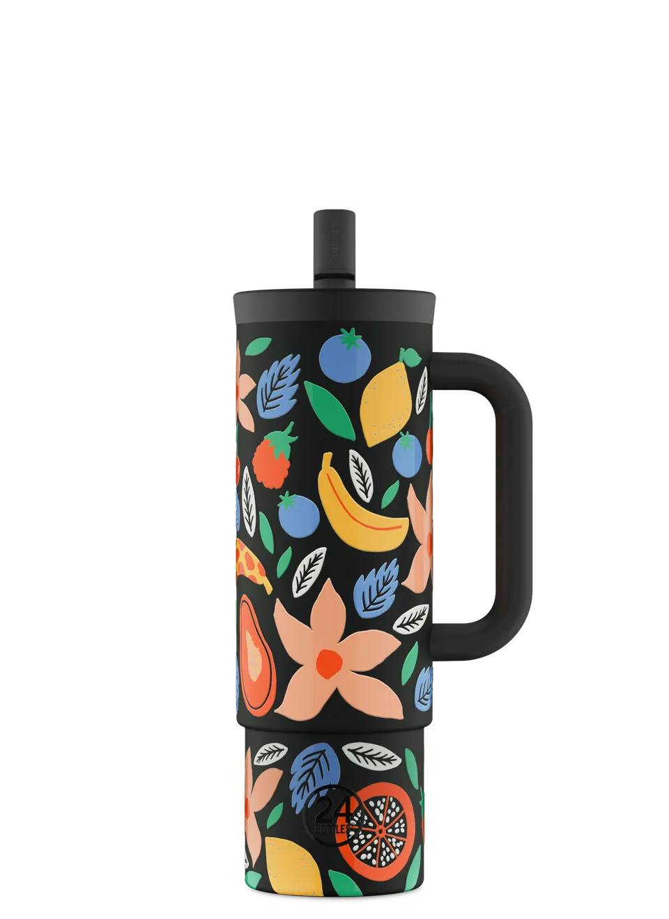 24bottles-straw-cup-trinkbecher-tropical-noir-800-ml image 1
