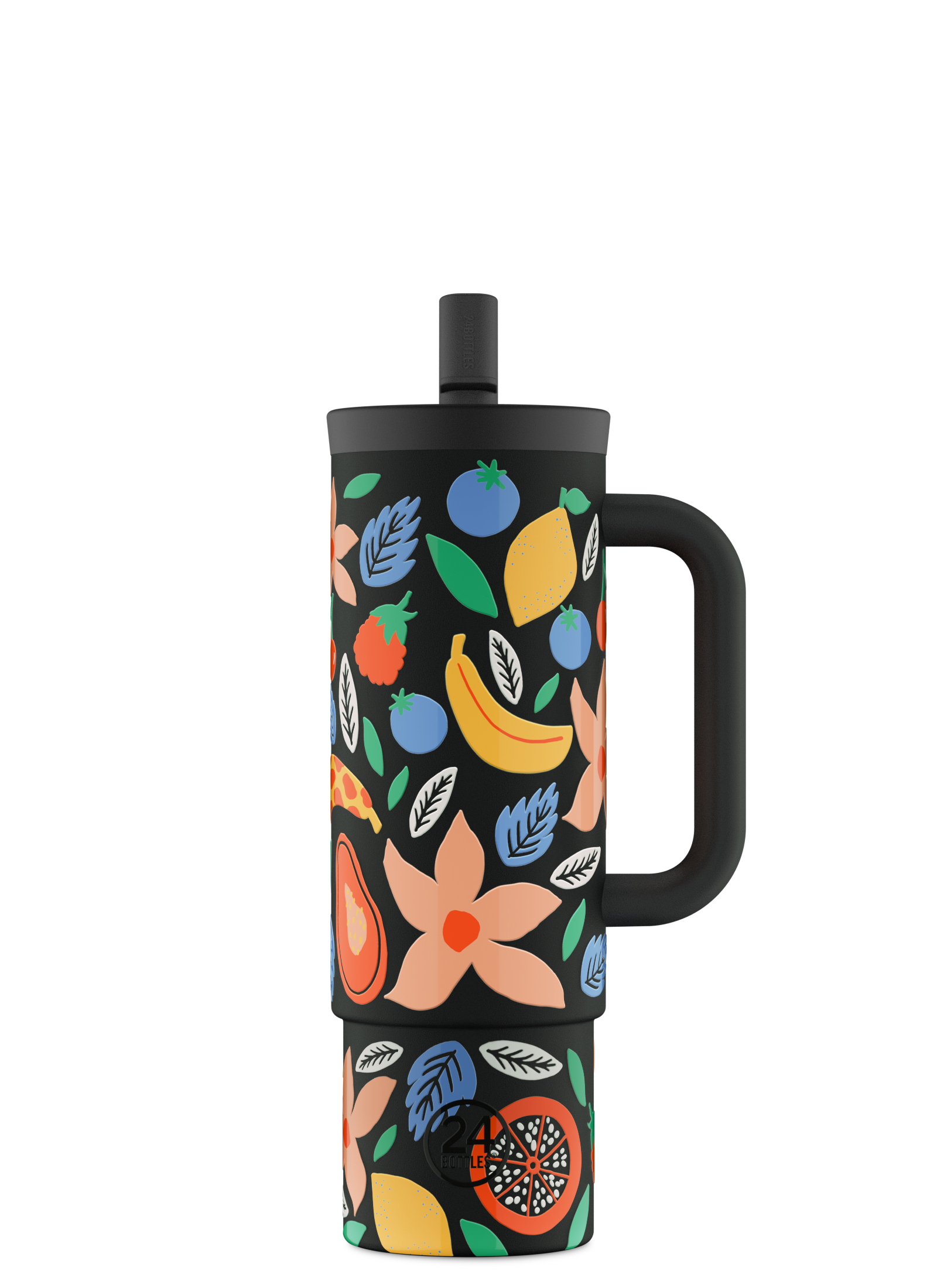 24bottles-straw-cup-trinkbecher-tropical-noir-800-ml image 1