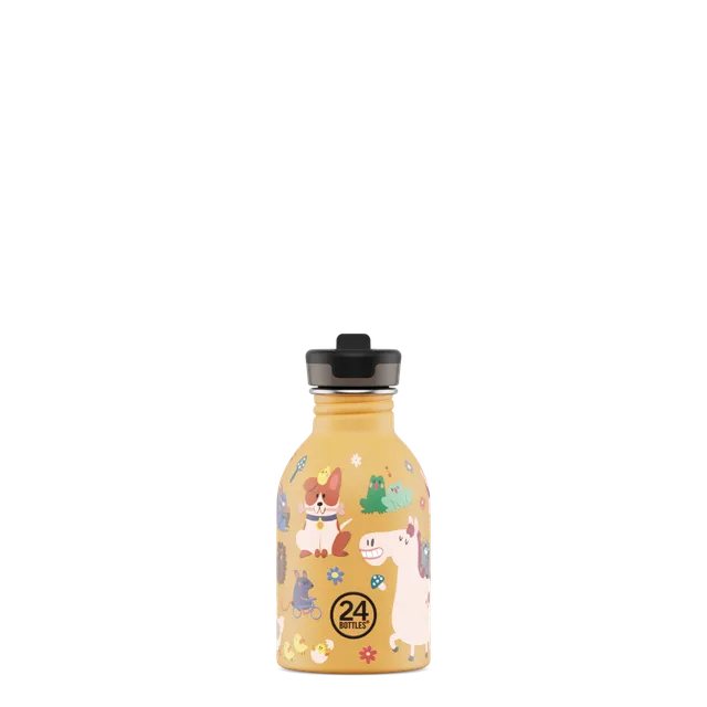 24bottles-kids-bottle-kinderflasche-farm-friends-250-ml-strohhalm image 1
