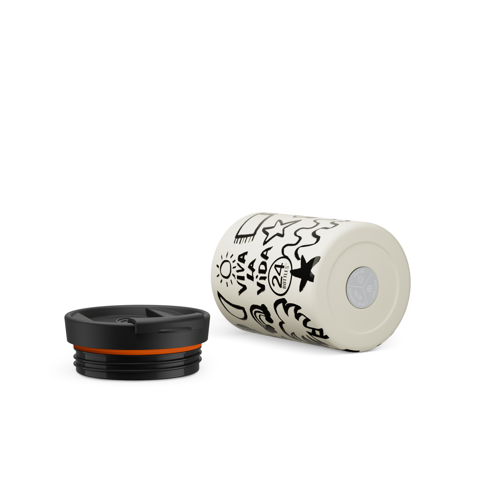 24bottles-travel-tumbler-viva-la-vida-thermobecher-350-ml image 2