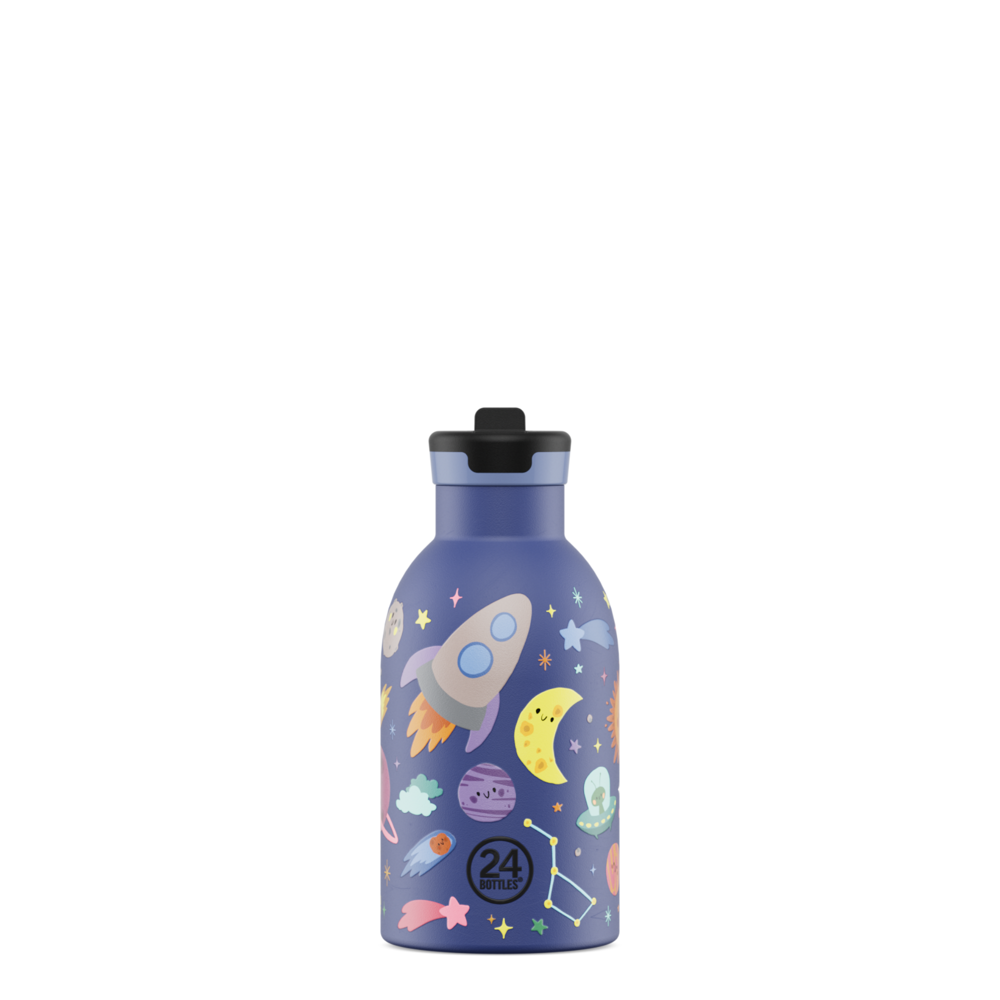 24bottles-kids-insulated-bottle-thermo-kinderflasche-space-friends-330ml image 1