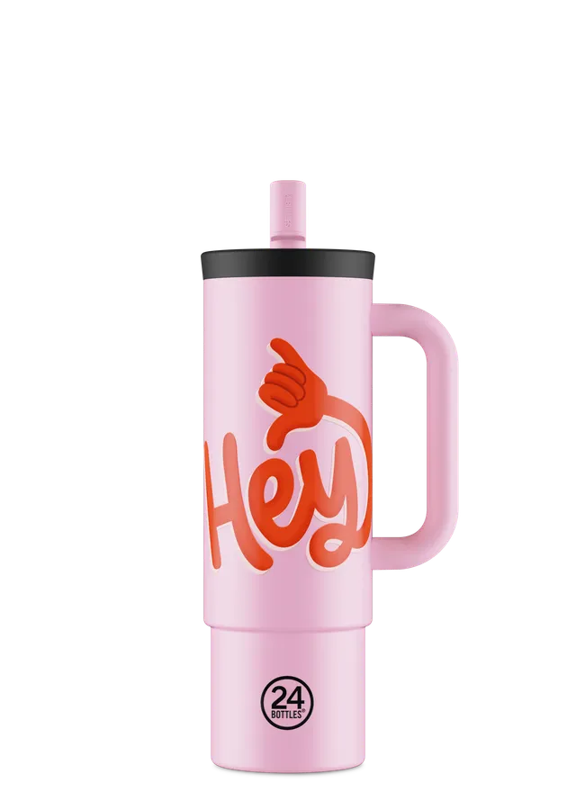 24bottles-straw-cup-hey-pink-becher-800ml-thermobecher image 1