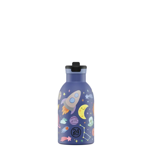 24bottles-kids-insulated-bottle-thermo-kinderflasche-space-friends-330ml image 1