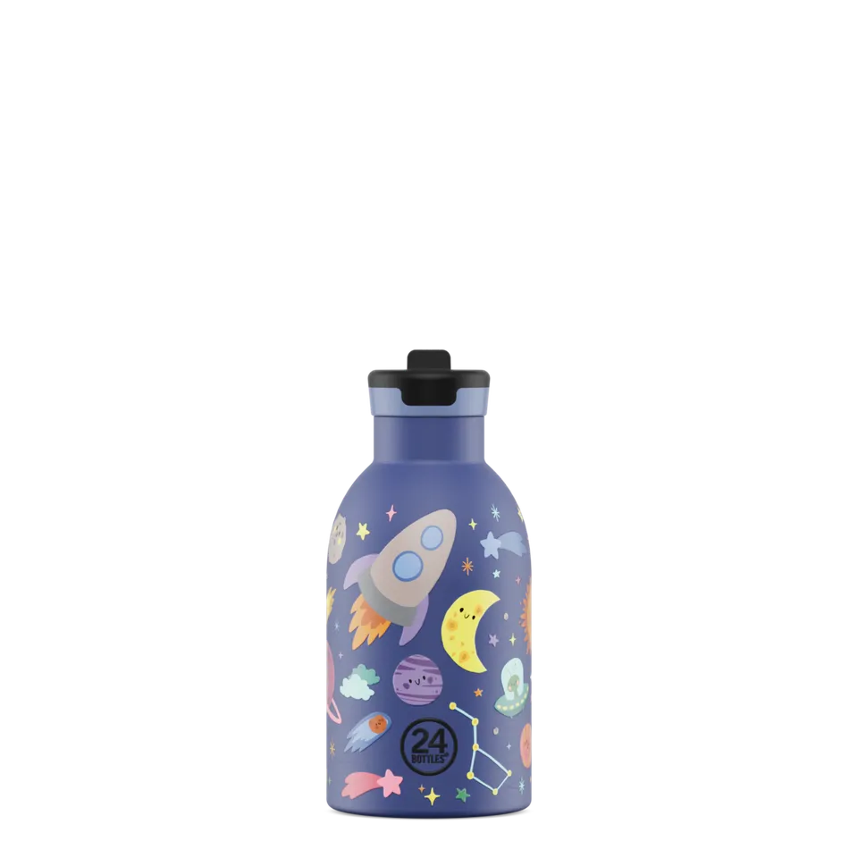 24bottles-kids-insulated-bottle-thermo-kinderflasche-space-friends-330ml image 1