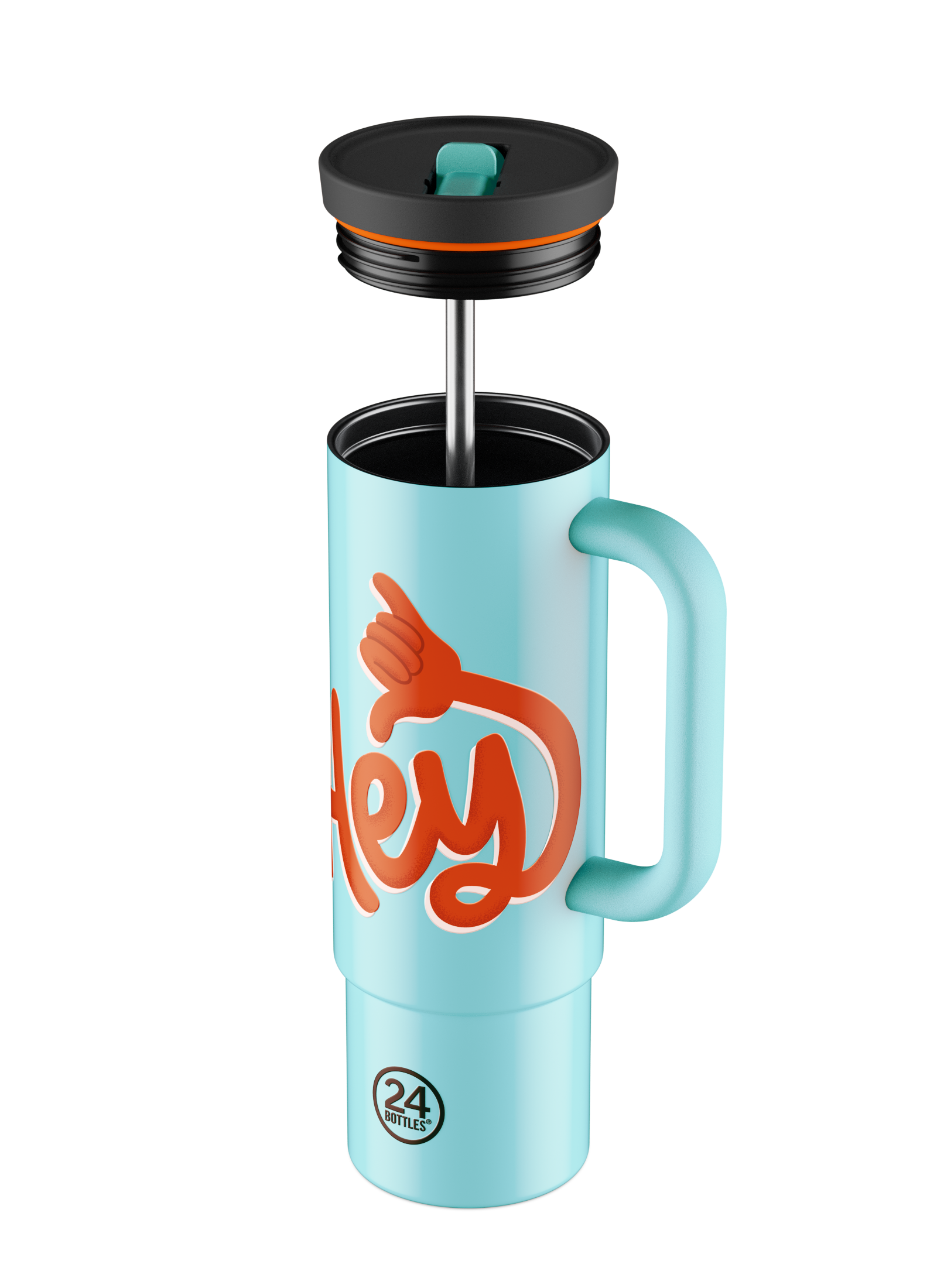 24bottles-straw-cup-hey-blue-trinkbecher-800-ml-mit-strohhalm image 2