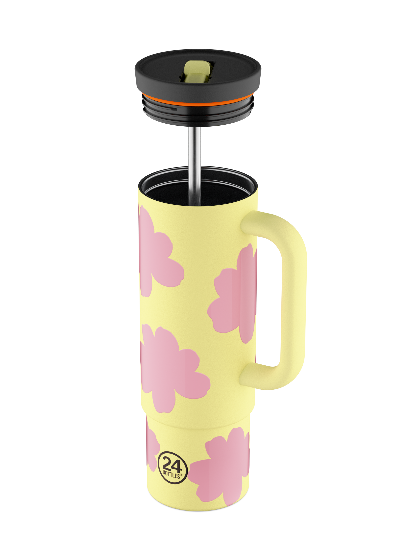 24bottles-straw-cup-daydreaming-yellow-becher-800-ml-strohhalm image 2