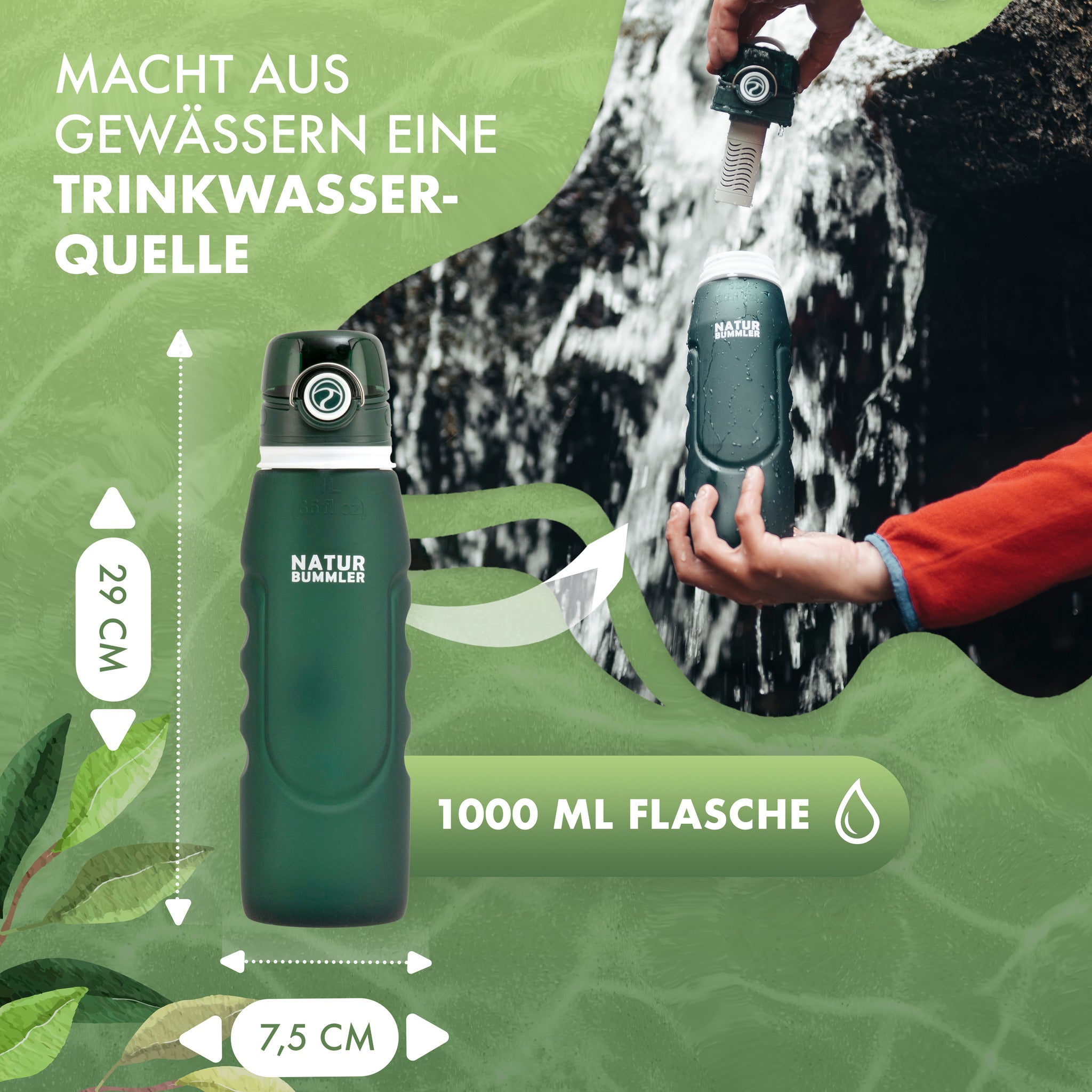 naturbummler-outdoor-trinkflasche-mit-filter-750-ml-faltbar image 3