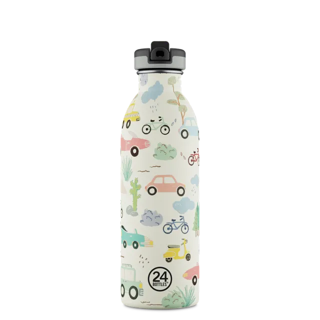 24bottles-kids-bottle-adventure-friends-trinkflasche-500-ml-strohhalm image 1