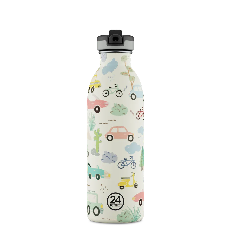 24bottles-kids-bottle-adventure-friends-trinkflasche-500-ml-strohhalm image 1
