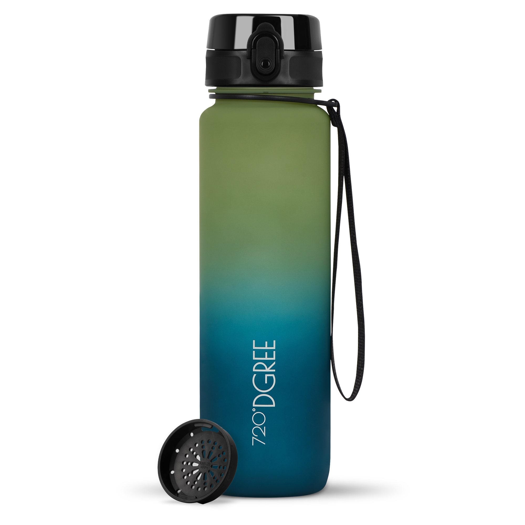 720-dgree-uberbottle-trinkflasche-1000ml-stone-gray-onyx-black image 1