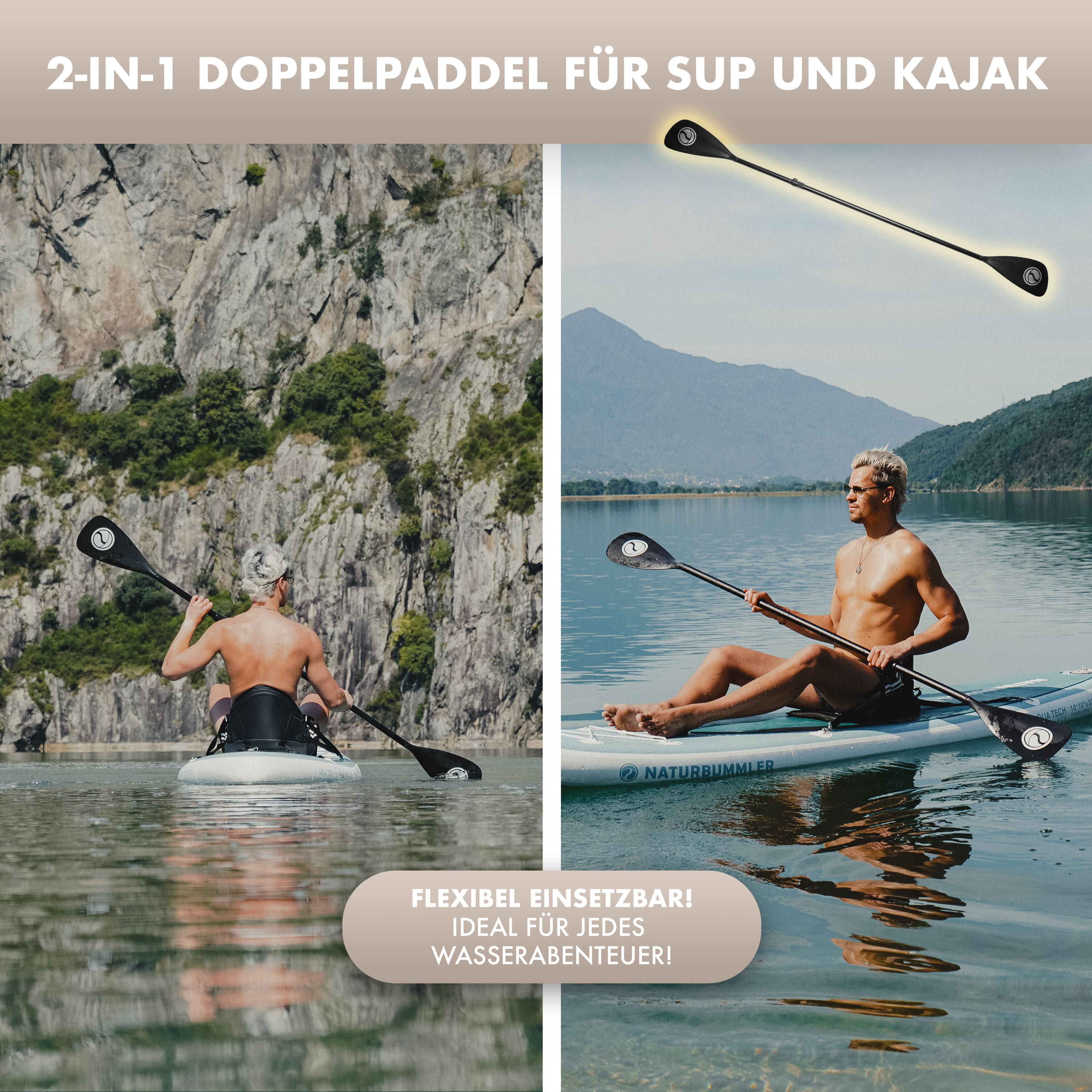 naturbummler-doppelpaddel-sup-kajak-b-ware-paddel-set image 2