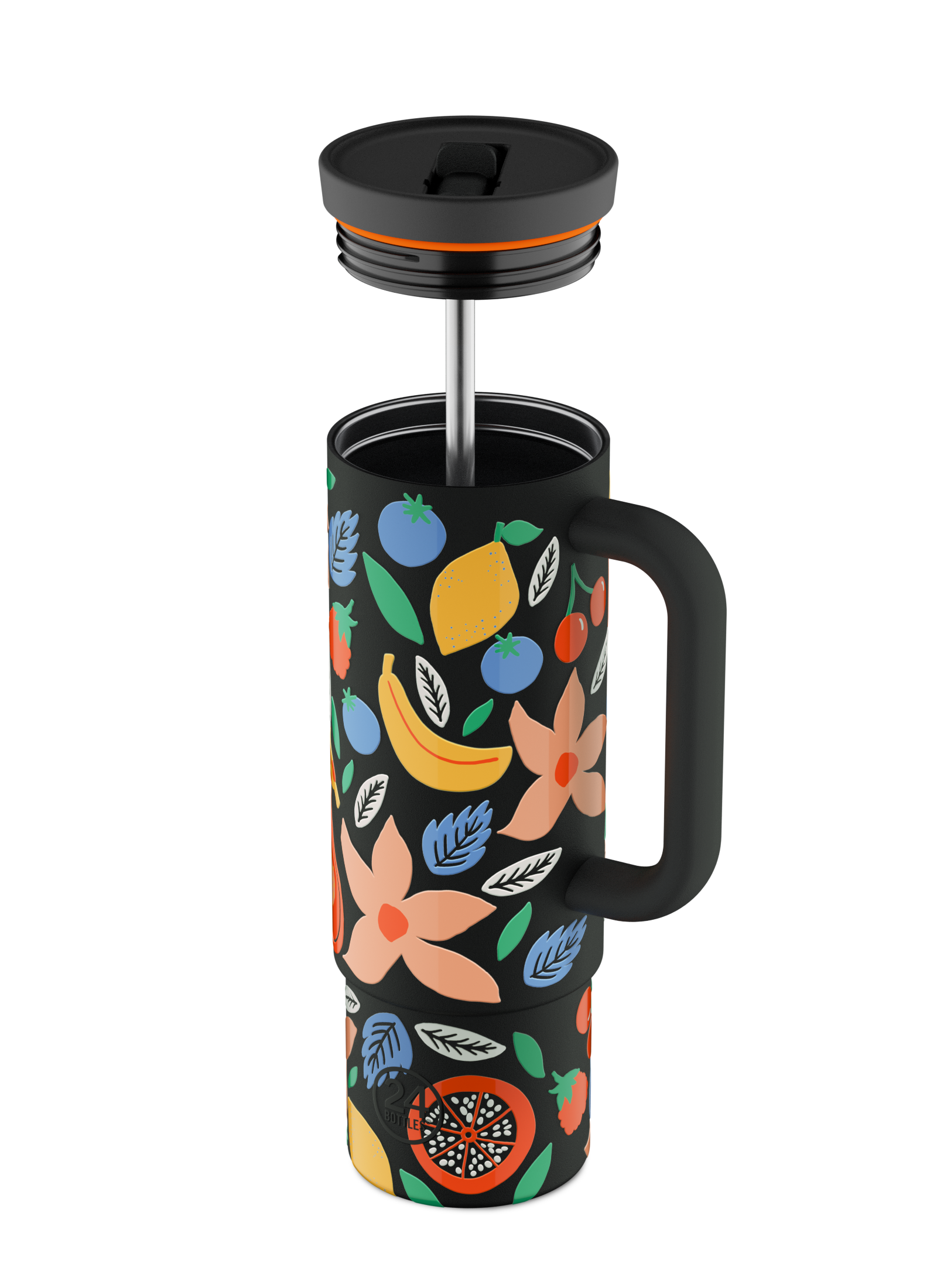 24bottles-straw-cup-trinkbecher-tropical-noir-800-ml image 2