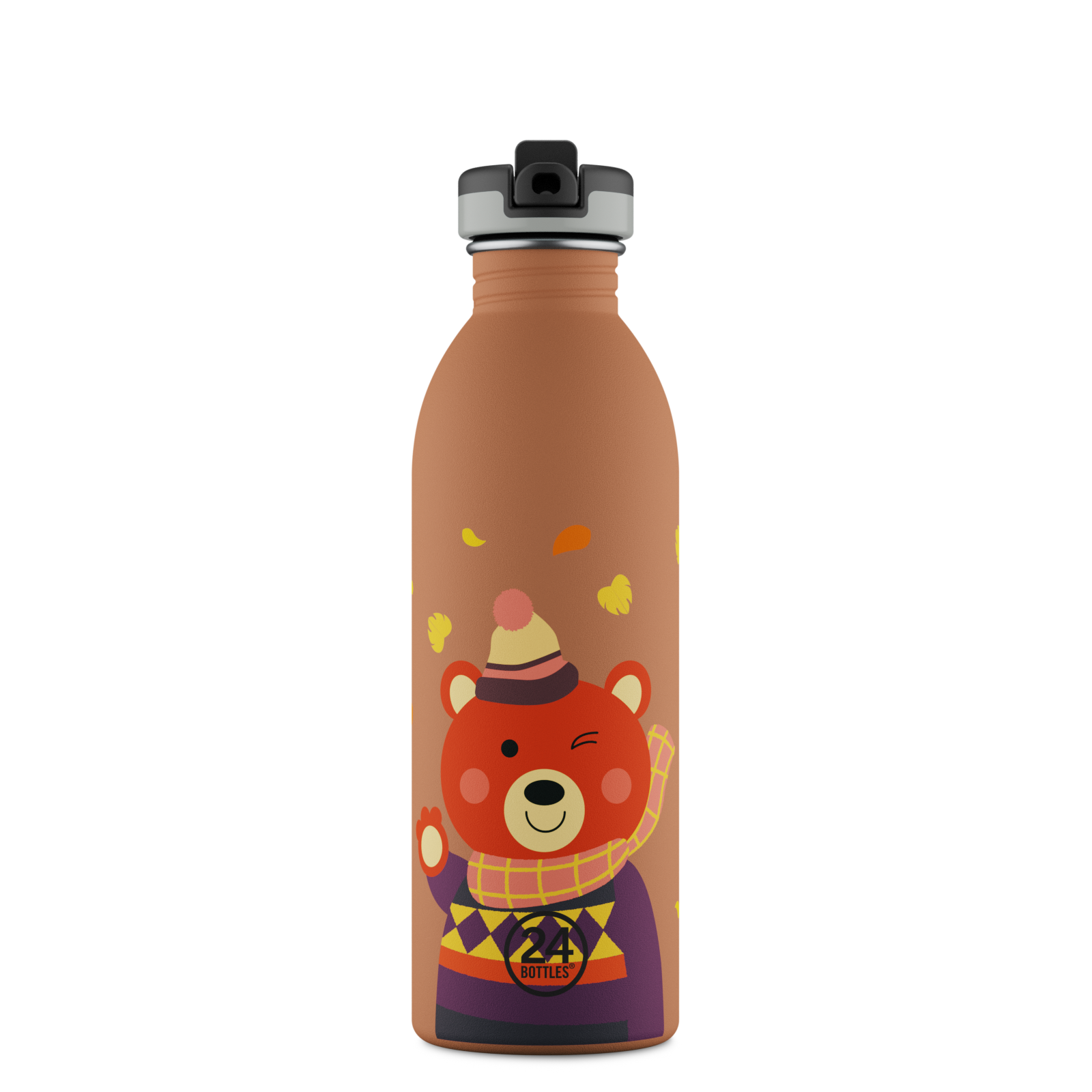 24bottles-kids-bottle-sweet-bear-trinkflasche-500-ml-mit-strohhalm image 1