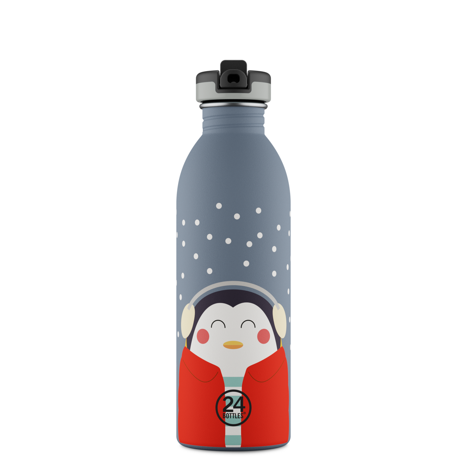 24bottles-kids-bottle-happy-penguin-kinderflasche-500-ml-strohhalm image 1